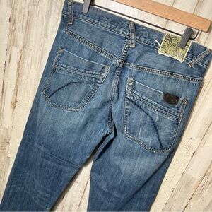 Fox Racing Straight Leg Blue Denim Jeans Y2K Vtg Mens Size 33 x 30